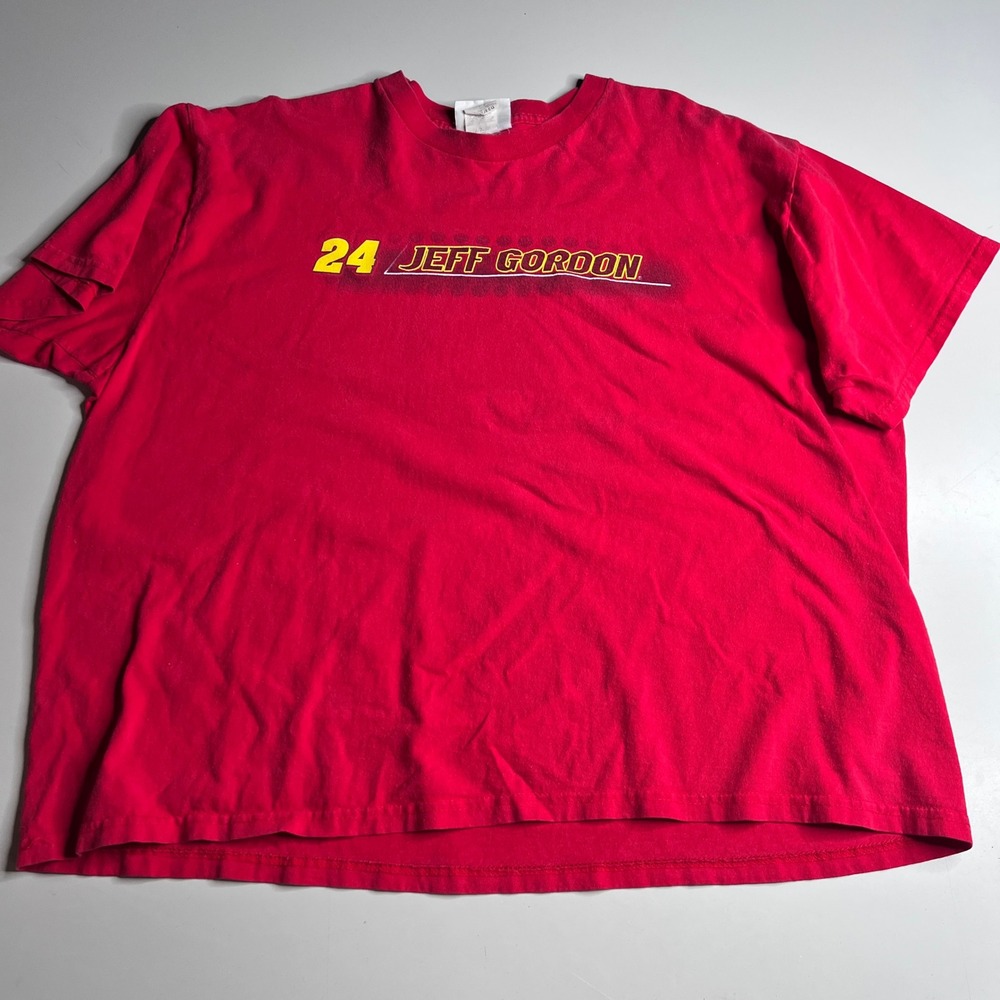 Winners Circle Jeff Gordon NASCAR T-Shirt Mens XXL Red 24 Dupont Racing Tee